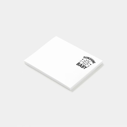 Notas adhesivas con diseño de sol sonriente ポストイット (アングル)
