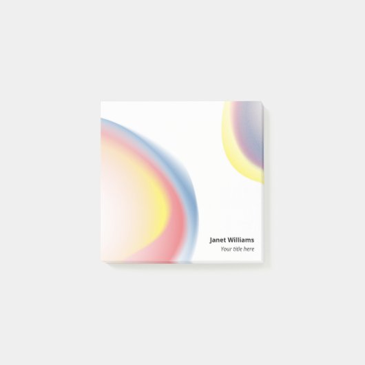 Notas post-it formas inorganicas color ポストイット (正面)
