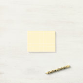 Notas Post-it® Grid paper: minimalist grid (lemon) ポストイット (デスク上)
