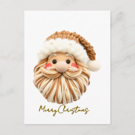 notch-hook Santa face Crochet  シーズンポストカード