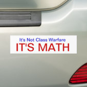 NotClassWarfareMath バンパーステッカー (車上)