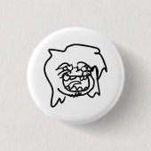 "notcuteme" Pin 缶バッジ (正面)