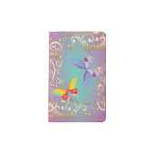 Note*蝶及び渦巻の*Readデザイナー ポケットMoleskineノートブック (正面)