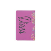 Note*蝶及び渦巻の*Readデザイナー ポケットMoleskineノートブック (裏面)