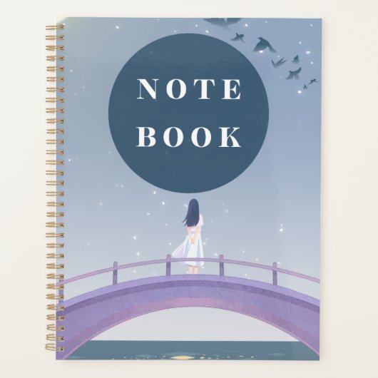 "NOTE BOOK" | 魔法の星空の橋 プランナー手帳 (正面)