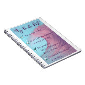Note book - My to-do list (wave background) ノートブック (右側)
