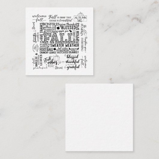 Note Card ノートカード (正面/裏面)