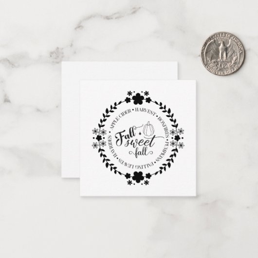 Note Card ノートカード (正面/裏面インサイチュ)