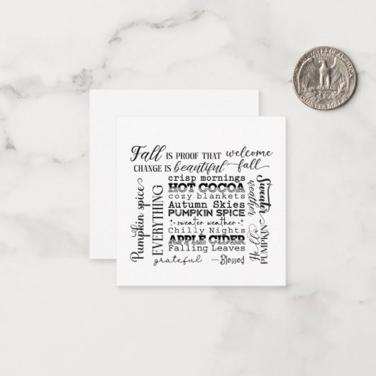 Note Card ノートカード (正面/裏面インサイチュ)