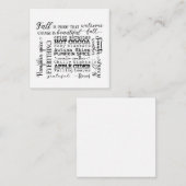 Note Card ノートカード (正面/裏面)