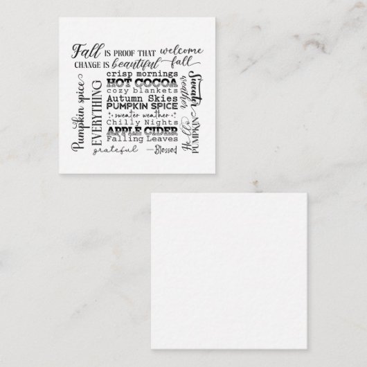 Note Card ノートカード (正面/裏面)