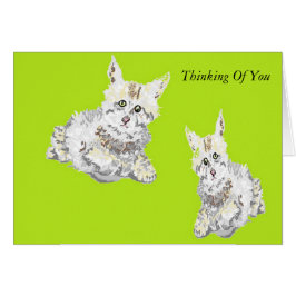 Note Card 考え's of You /子猫