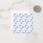 Note Card (6,3 cm x 6,3 cm) - Butterfly Pattern ノートカード (正面/裏面インサイチュ)