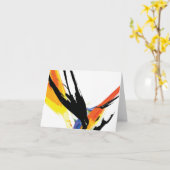 Note Card_Bird of Paradise art カード (黄色い花)