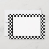 Note Card-Black & White Checkers ノートカード (正面)
