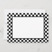 Note Card-Black & White Checkers ノートカード (正面)