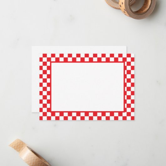 Note Card-Checkers ノートカード (正面/裏面インサイチュ)