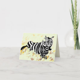 Note card : Freedom Of The Zebra  ノートカード
