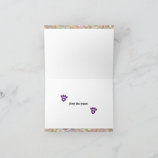 Note Card - I Love You Just Be-paws カード (内部)