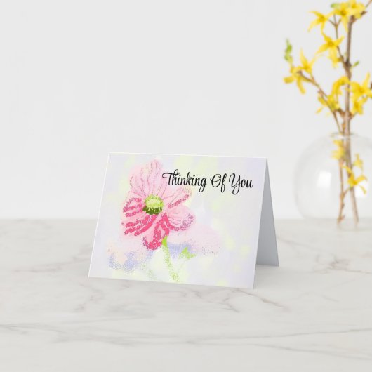 Note Card : In Sympathy カード (黄色い花)