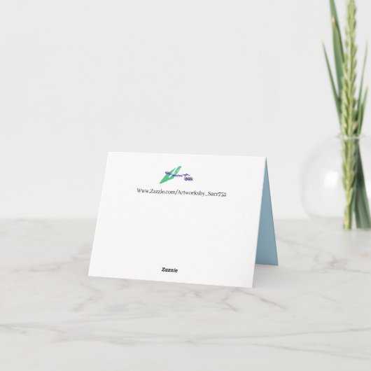 Note Card  : Iris Flowers ノートカード (裏面)