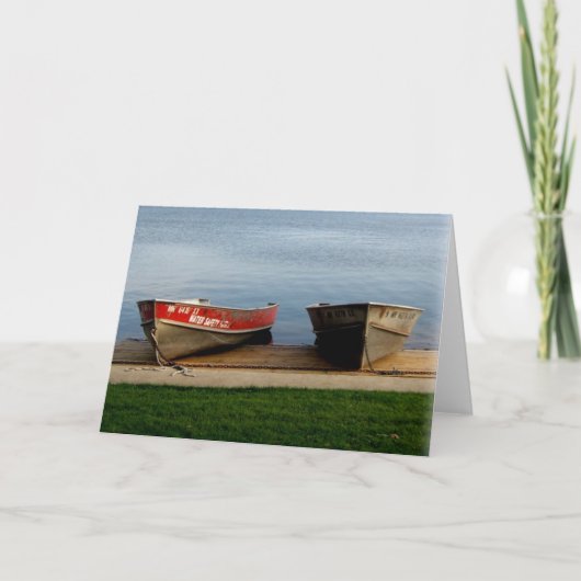 NOTE CARD: Lake Harriet, "Bots", Mpls., MN_カード カード (正面)