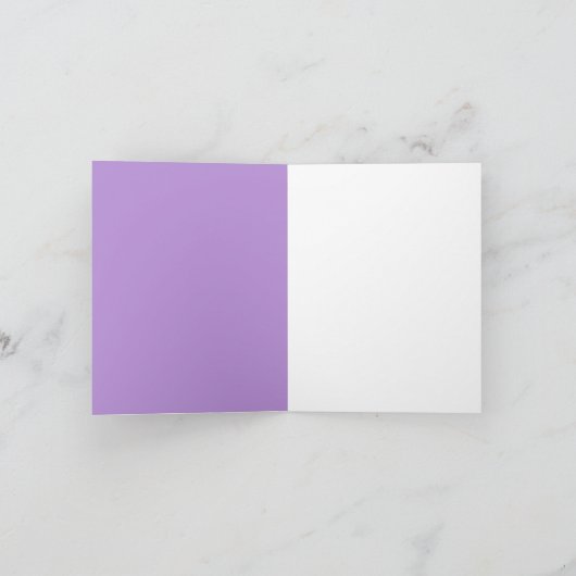Note Card Lilac Blossom Reflected in Raindrop カード (内部)