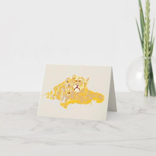 Note Card :  Love Of A Lions Cub  ノートカード (正面)