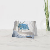 Note Card Ocean View from a Bedroom Window カード (正面)