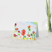 Note Card : Springs In The Air . ノートカード (正面)