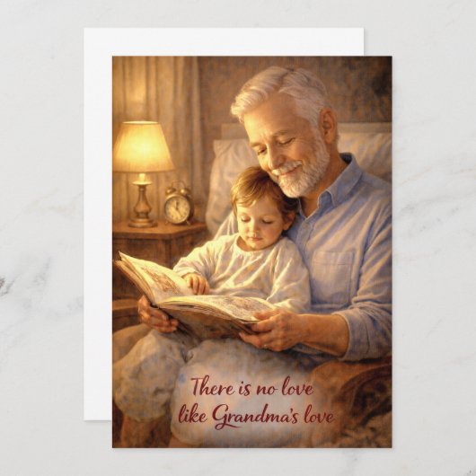 Note Card There's No Love Like Grandpa's Love Mug  招待状 (正面/裏面)