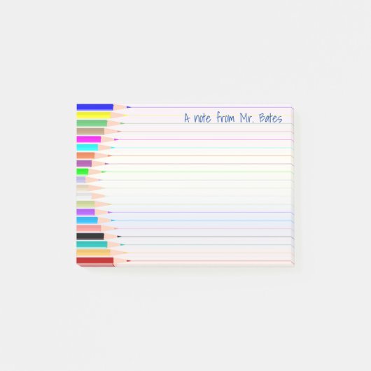 Note from Art先生パーソナライズされた付箋 ポストイット (正面)