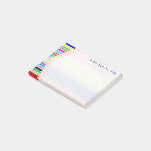 Note from Art先生パーソナライズされた付箋 ポストイット (アングル)