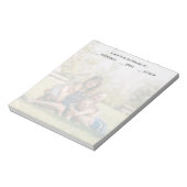 "Note From the Mommy of"，カラーカスタム写真 ノートパッド (回転)