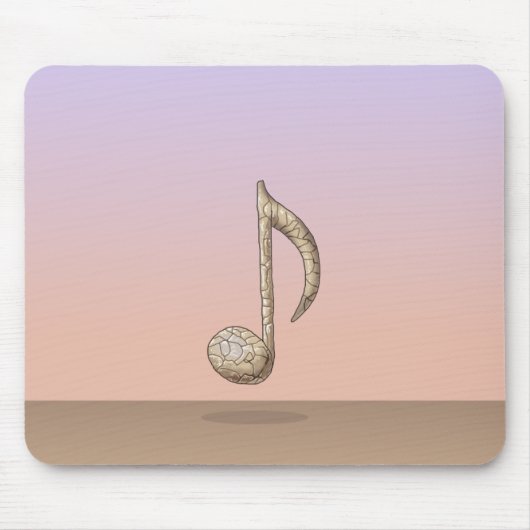 Note Rock flottant dans l'air マウスパッド (正面)