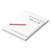 Note to Self紙と鉛筆 ノートパッド (回転)