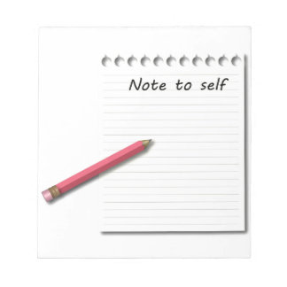 Note to Self紙と鉛筆 ノートパッド