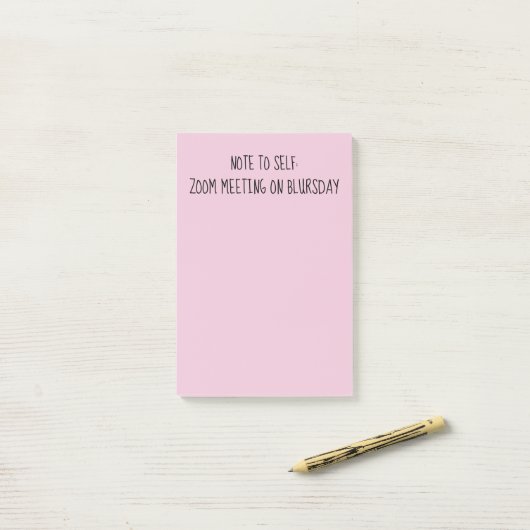 「Note to Self」のおもしろいBlurth Post-It Notes ポストイット (デスク上)