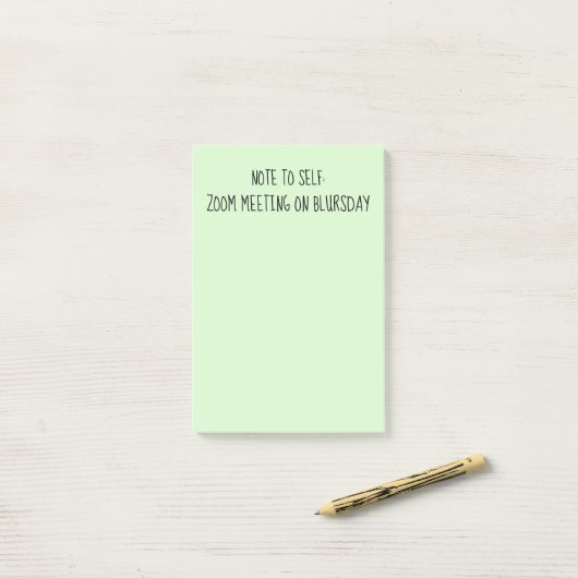 「Note to Self」のおもしろいBlurth Post-It Notes ポストイット (デスク上)