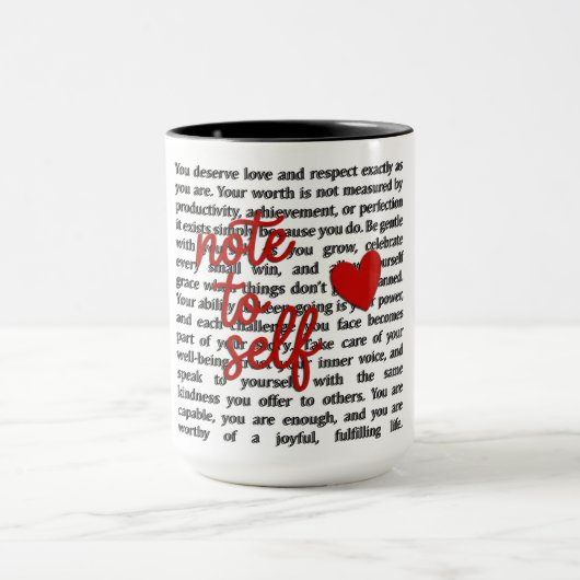 Note To Self マグカップ (中央)