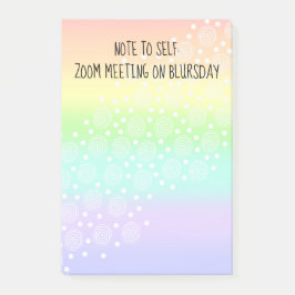 Note to Self Blursday Rainbow Post-It Notes ポストイット