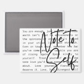 "Note to Self" Inspirational Magnet マグネット (正面/裏面)