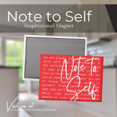"Note to Self" Inspirational Magnet マグネット