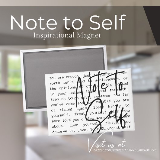 "Note to Self" Inspirational Magnet マグネット