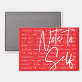 "Note to Self" Inspirational Magnet マグネット (正面/裏面)