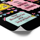 Note To Self Psychologist Mental Health Awareness ポスター (角)