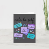 Note To Self You Suicide Prevention Awareness カード (正面)
