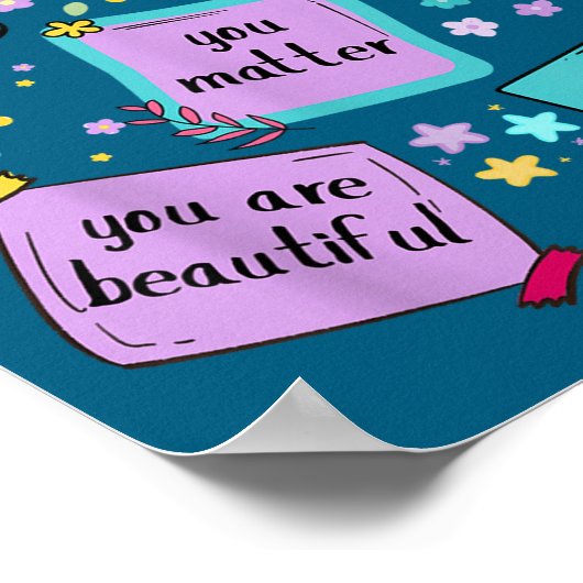 Note To Self You Suicide Prevention Awareness  ポスター (角)