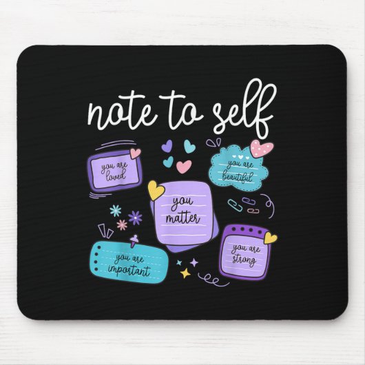 Note To Self You Suicide Prevention Awareness Mont マウスパッド (正面)