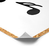 Note Values and Rests Poster：音楽理論 ポスター (角)